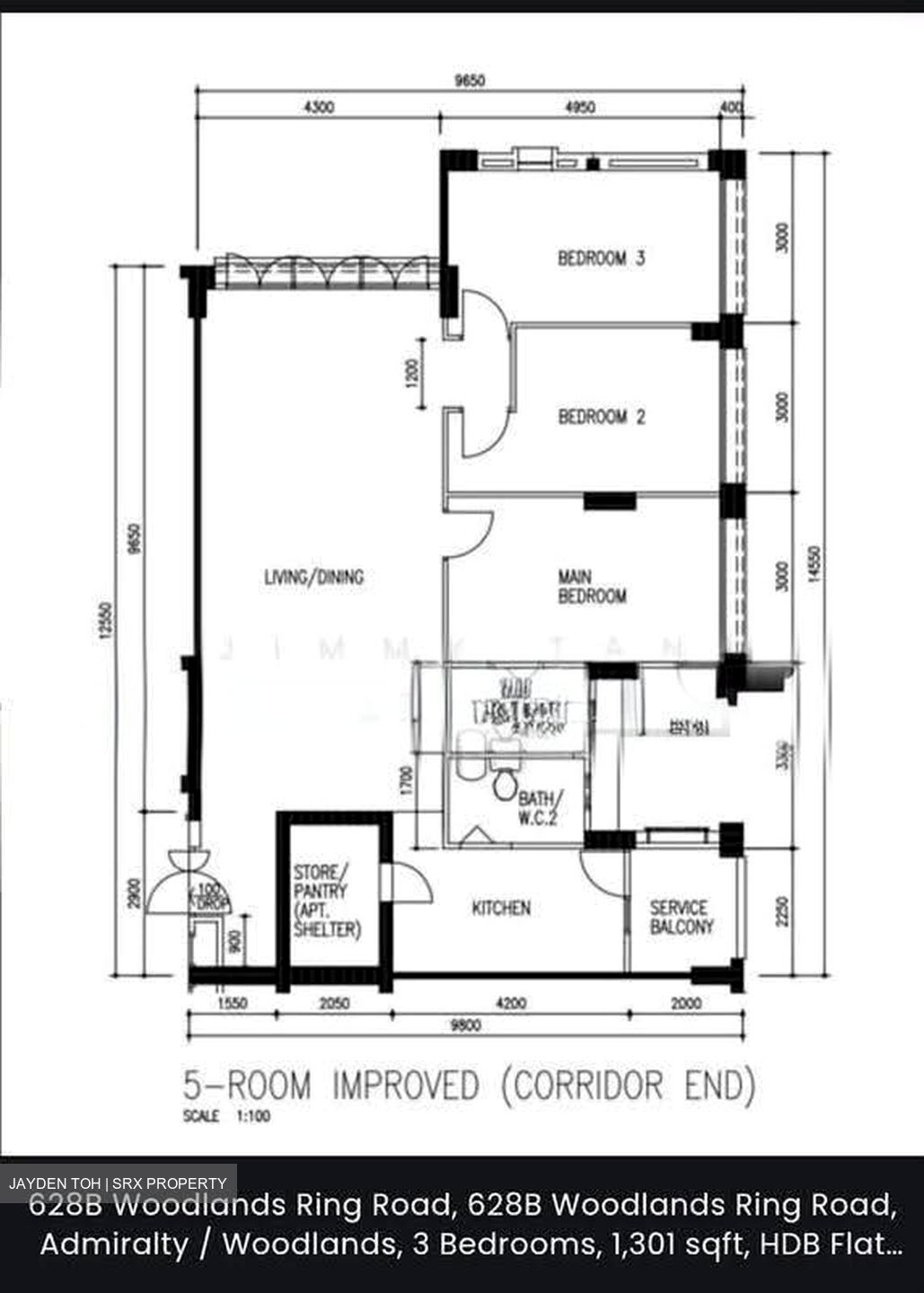 Blk 628B Woodlands Ring Road (Woodlands), HDB 5 Rooms #632976241